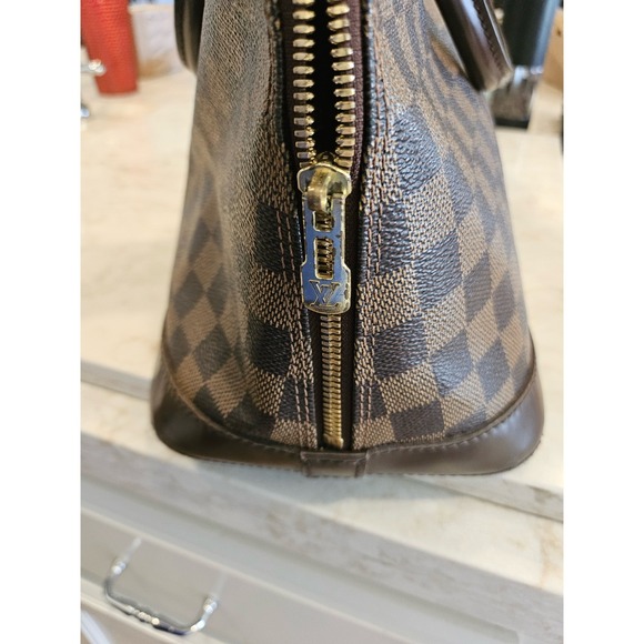 Louis Vuitton Alma Handbag‎ Brown Damier Ebene Satchel Designer Purse - Picture 4 of 13